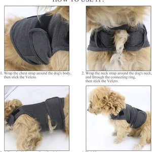 M Dog Vest Jacket Warm Soft And Comfortable Coat For Winter Calming Insulating Apparel