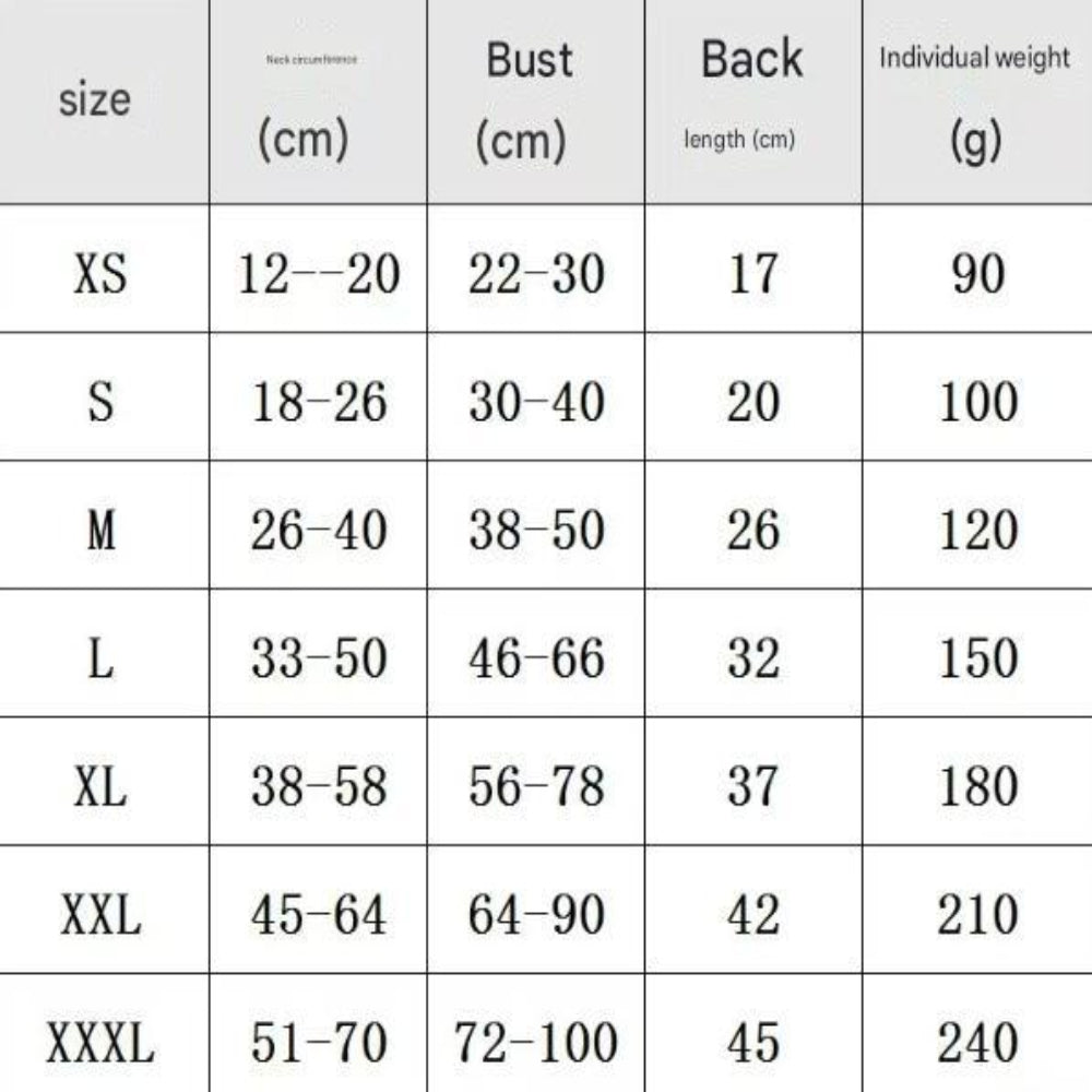 M Dog Vest Jacket Warm Soft And Comfortable Coat For Winter Calming Insulating Apparel