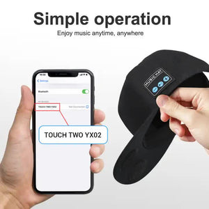 Black Wireless Speaker Hat Bluetooth 5.4 Baseball Cap With Dual Speakers For Outdoor Sports And Music Hands Free Audio E