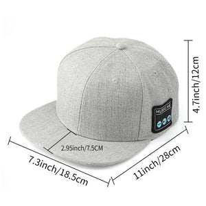 Ash Gray Wireless Speaker Hat Bluetooth 5.4 Baseball Cap With Dual Speakers For Outdoor Sports And Music Hands Free Audi