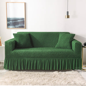 Elastic Sofa Cover Green (305 360Cm)