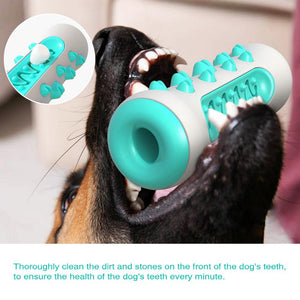 Blue Dog Squeaky Toys For Aggressive Chewers Tough Toothbrush Nearly Indestructible Rubber Pet Training Teeth Cleaning P