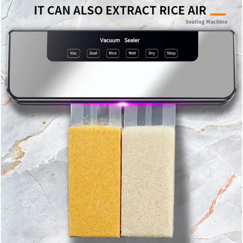 Home Use Automatic Vacuum Sealer Food Packaging Machine Small Sealing For Dry And Wet Compression