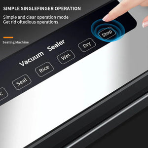 Home Use Automatic Vacuum Sealer Food Packaging Machine Small Sealing For Dry And Wet Compression