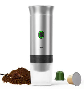 Green Portable Espresso Coffee Machine Universal 3 In 1 Capsule Powder And Maker