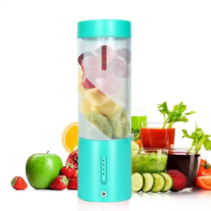 Blue Portable Juicer Magnetic Charging Fresh Blender Multifunctional Ice Crushing Fruit Mixer