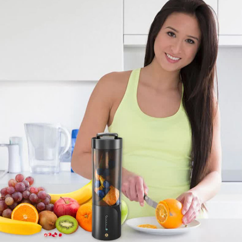 Blue Portable Juicer Magnetic Charging Fresh Blender Multifunctional Ice Crushing Fruit Mixer