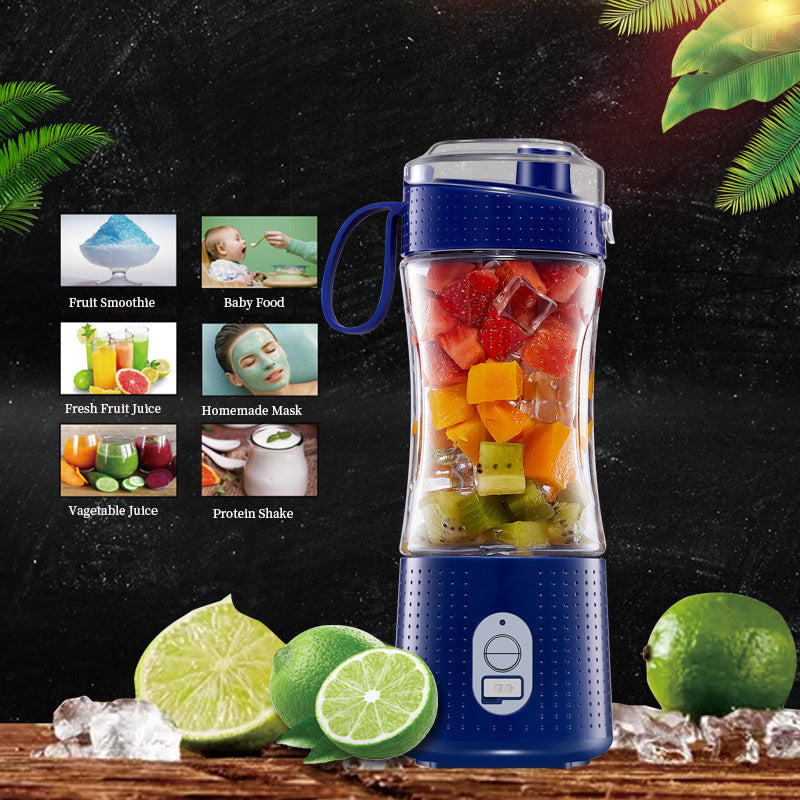 White Portable Mini Juicer Rechargeable Electric Fruit Cup Compact & Convenient