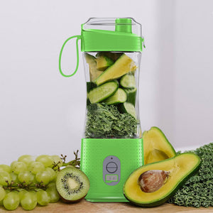 Green Portable Mini Juicer Rechargeable Electric Fruit Cup Compact & Convenient