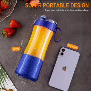 Green Portable Mini Juicer Rechargeable Electric Fruit Cup Compact & Convenient