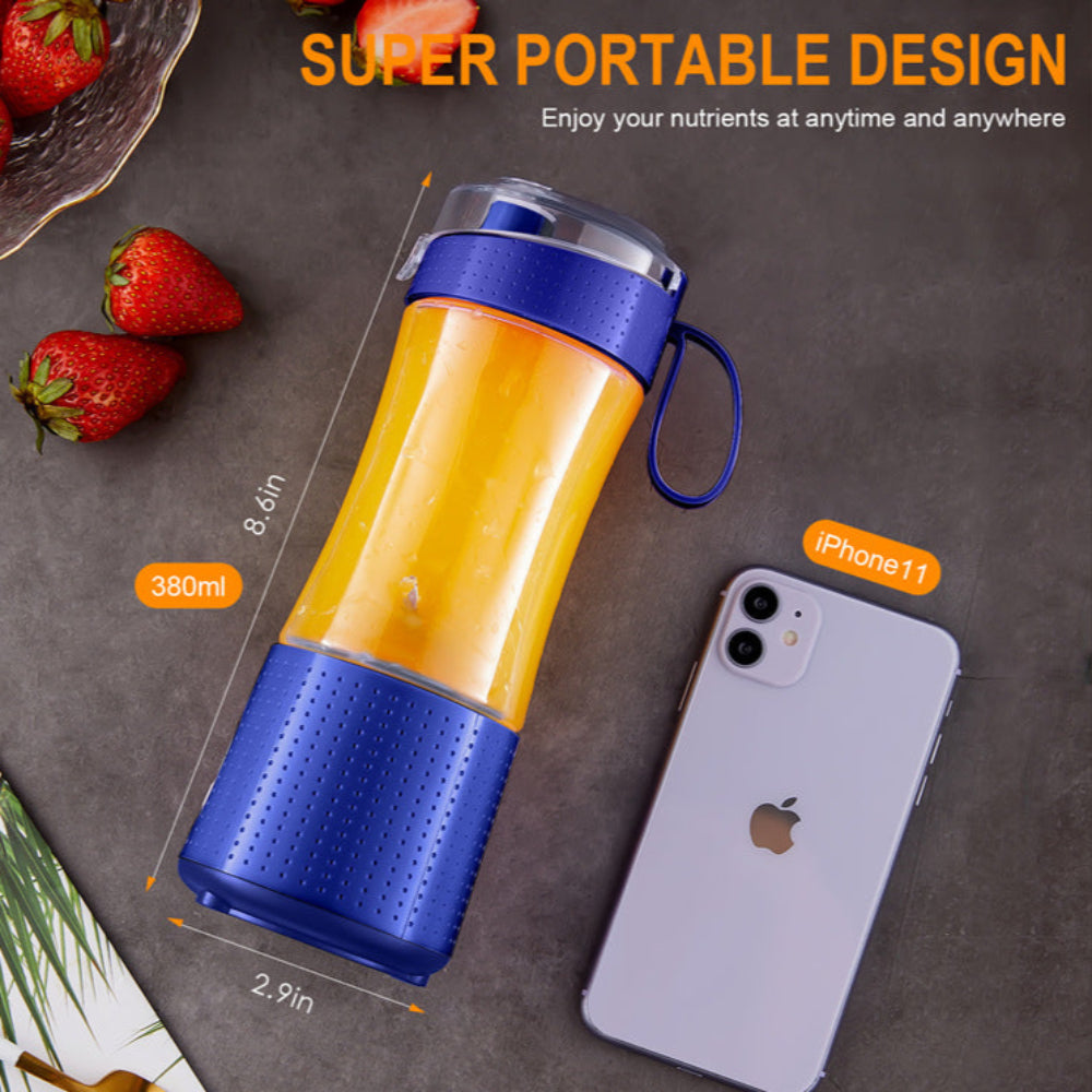 Black Portable Mini Juicer Rechargeable Electric Fruit Cup Compact & Convenient