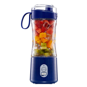 Dark Blue Portable Mini Juicer Rechargeable Electric Fruit Cup Compact & Convenient