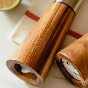 Natural Colour Acacia Wood Pepper Grinder Manual Multi Purpose Spice Mill Kitchen Seasoning Tool