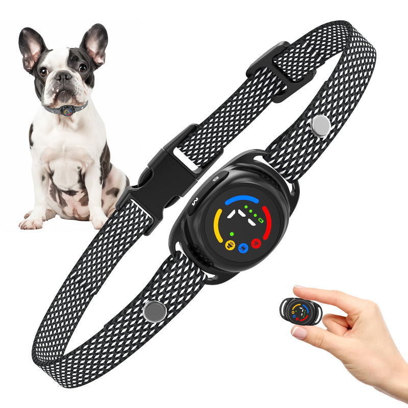 Smart Waterproof Anti Bark Device Mini Dog Training Collar With Color Screen