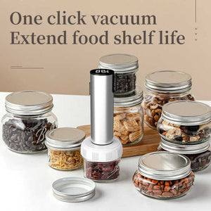 Handheld Vacuum Sealer For Food Preservation Portable Pump Bags And Mason Jars