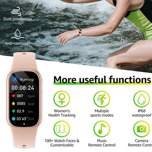 Black Smart Fitness Tracker With Bluetooth Calling Heart Rate Blood Pressure Oxygen And Sports Modes