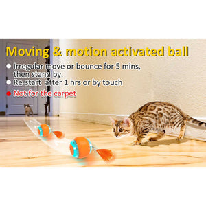 Interactive Electric Cat Toy Ball Rechargeable Smart Rolling Pet