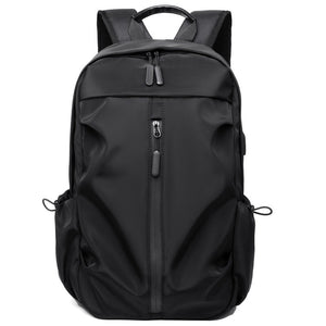 Black Business Casual Laptop Backpack With Usb Charging Port Travel Work And Student Use