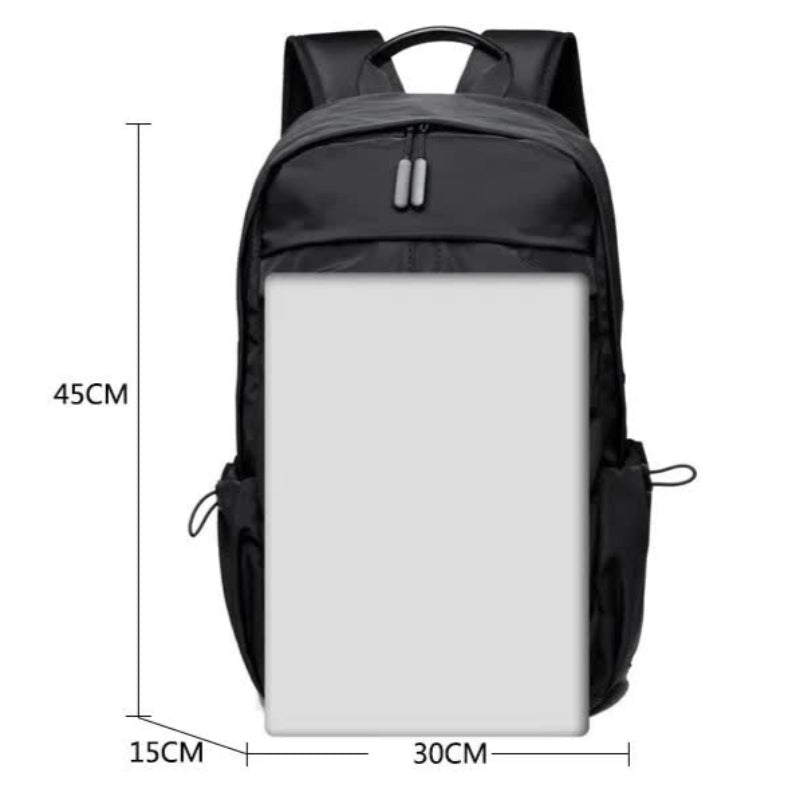 Black Business Casual Laptop Backpack With Usb Charging Port Travel Work And Student Use