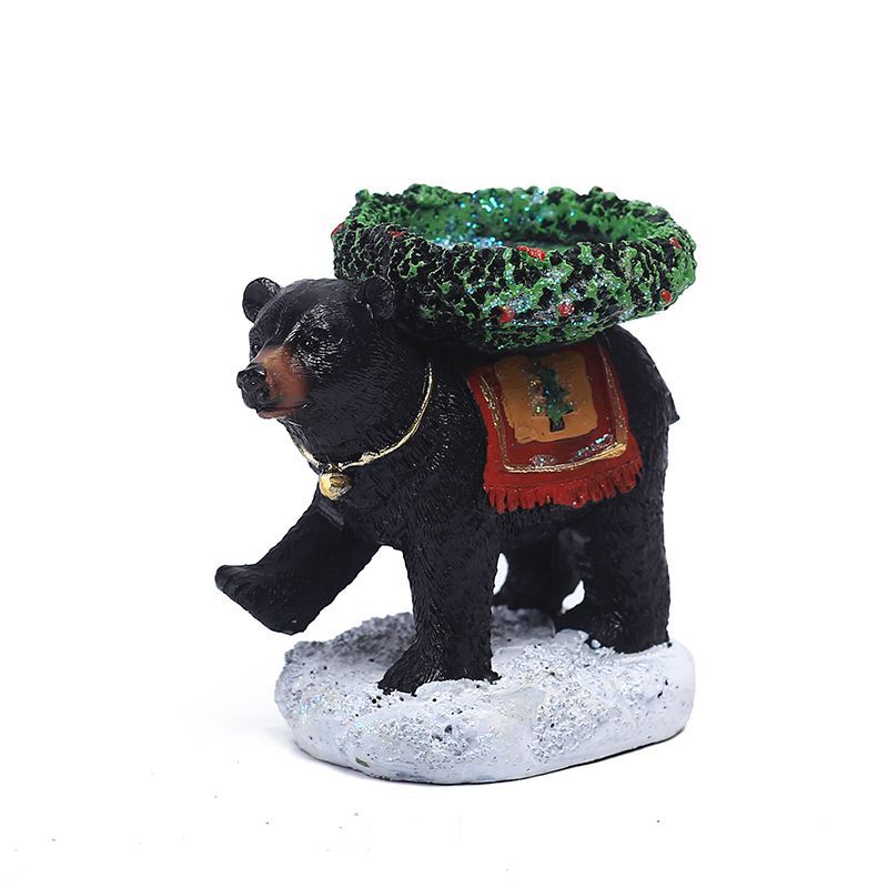 The Bear With Candlestick On His Back Holder Unique Aromatherapy Table Decor