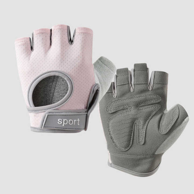 M Pink Silicone Padded Workout Gloves Non Slip Weightlifting For Enhanced Grip And Palm Protection