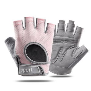 XL Pink Silicone Padded Workout Gloves Non Slip Weightlifting Gloves for Enhanced Grip and Palm Protection