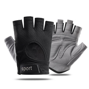 M Black Silicone Padded Workout Gloves Non Slip Weightlifting For Enhanced Grip And Palm Protection