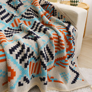 130X200cm Bohemian Woven Throw Blanket Soft Decorative Sofa Cover With Tassels For Living Room And Bedroom