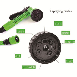 15M Anti Kink Expandable Garden Hose Flexible Tangle Free Water With Adjustable Spray Nozzle