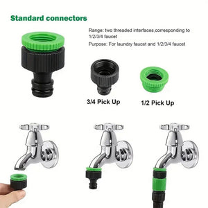 15M Anti Kink Expandable Garden Hose Flexible Tangle Free Water With Adjustable Spray Nozzle