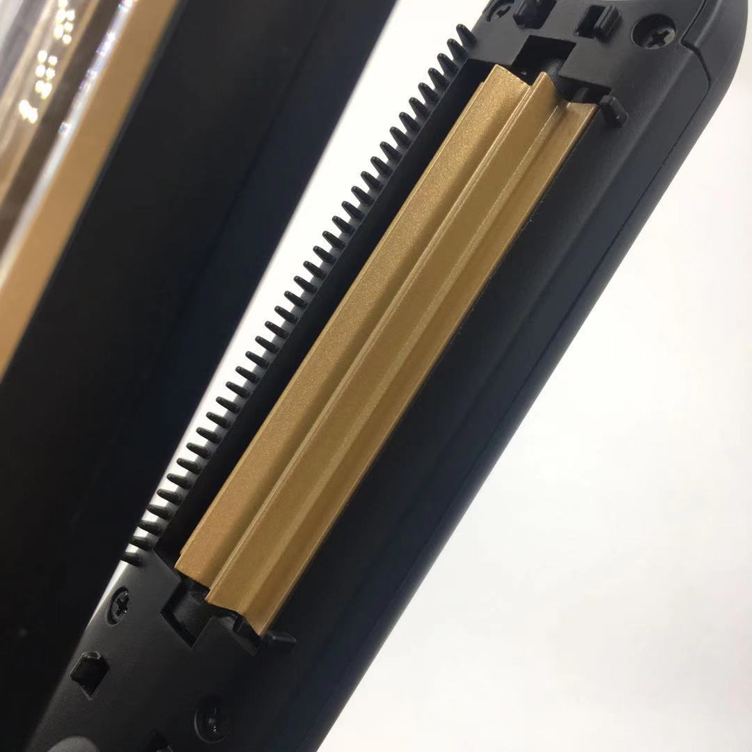 Gold Automatic Hair Crimper Professional Ceramic Styling Tool For Cornrow And Textured Waves