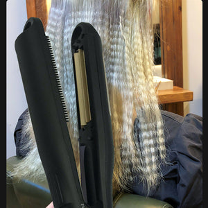 Gold Automatic Hair Crimper Professional Ceramic Styling Tool For Cornrow And Textured Waves