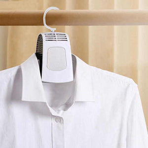 Grey Portable Intelligent Clothes Drying Hanger Quick With 3D Airflow For Travel And Home