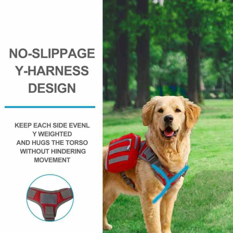 Black Dog Tactical Backpack Harness Adjustable Outdoor Camouflage Saddle Bag For Dogs