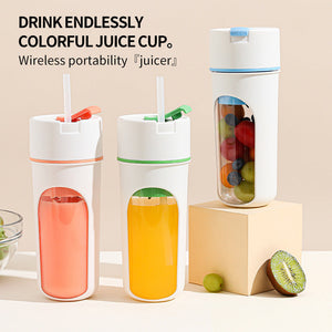 Green Portable Blender Bottle Rechargeable Mini For Diy Juices And Smoothies