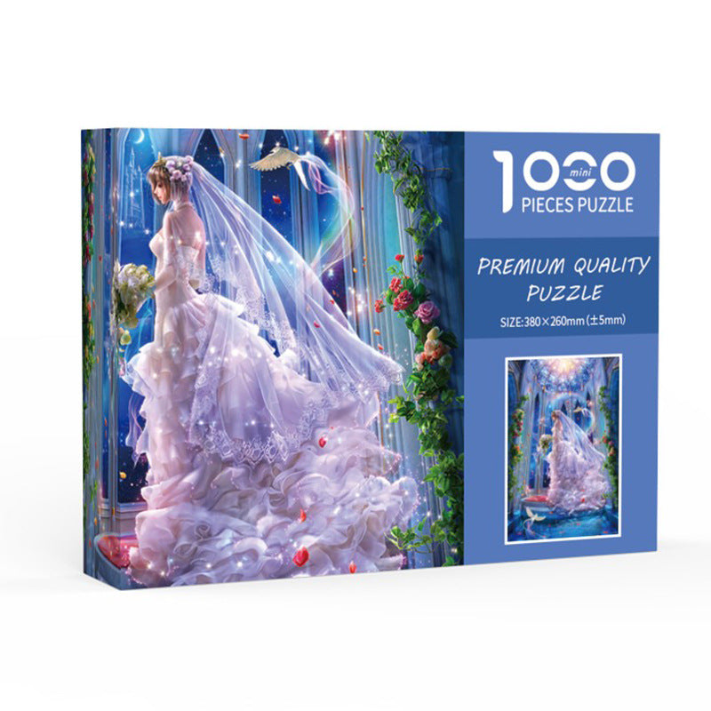 Wedding Girl Diy 1000 Piece Paper Puzzle Creative Educational Toy For Family Fun