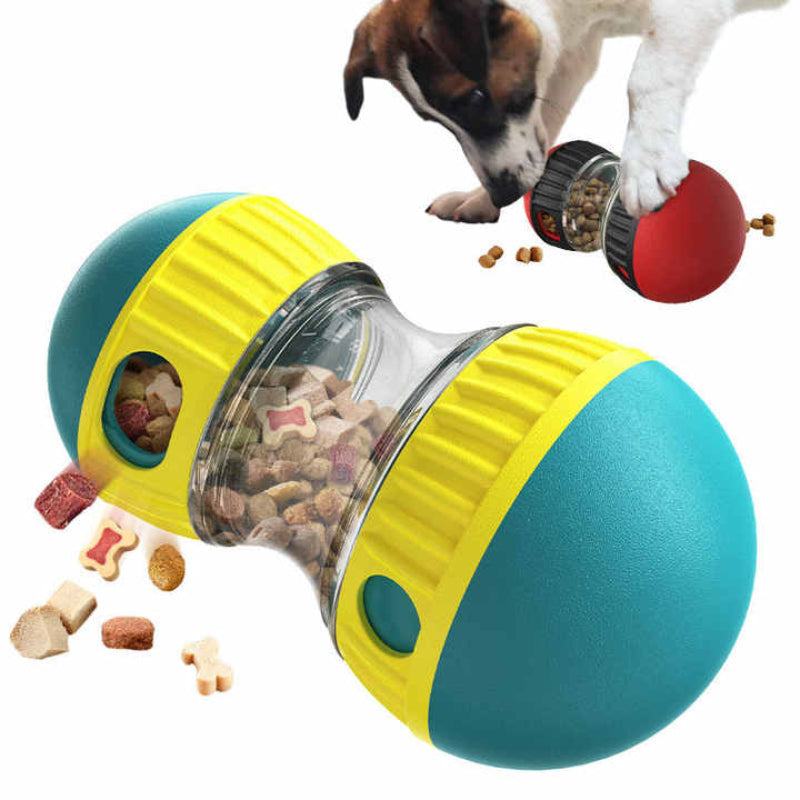 Red Interactive Dog Slow Feeder Toy Food Dispenser Ball For Healthy Digestion