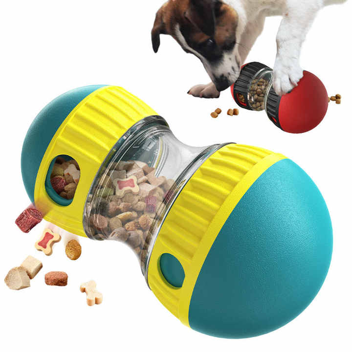 Green Interactive Dog Slow Feeder Toy Food Dispenser Ball For Healthy Digestion