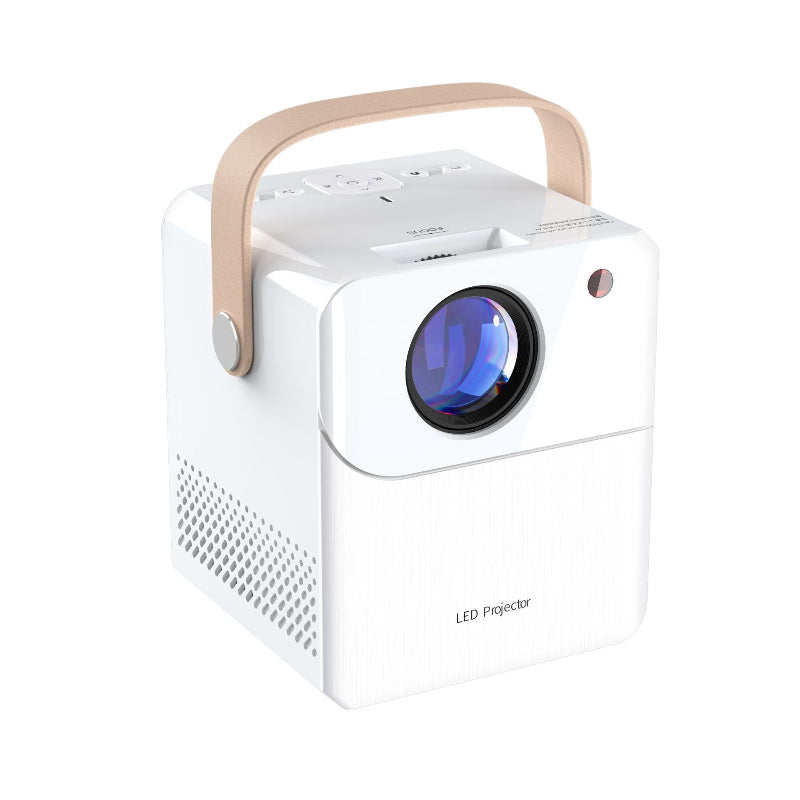 Portable Led Projector Compact Design With Carry Handle