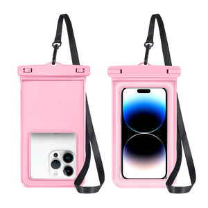 Pink Floating Waterproof Phone Pouch Secure And Durable