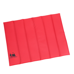 Red Portable Outdoor Folding Seat Cushion 42Cm X 32Cm For Camping And Hiking