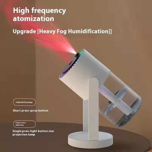 White Starry Night Projector Humidifier Light With Romantic Mist Effect