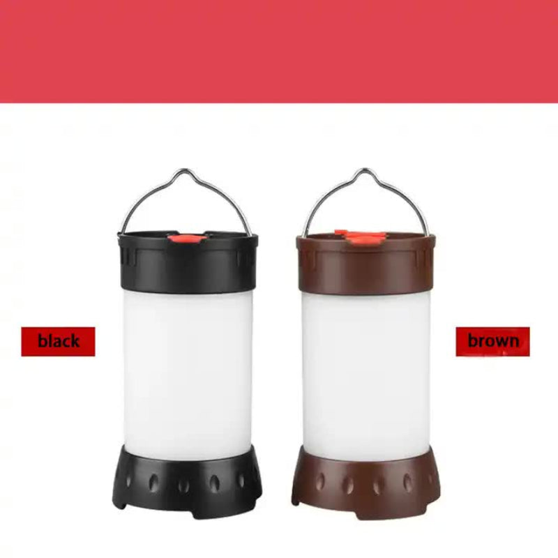 Black Classic Multi Function Camping Light Portable Dual Source Outdoor Lantern Car For Hiking & Emergencies