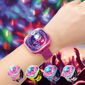 White Usb Wristband Car Suction Stage Light 5V Charging Mini 7 Color Laser Atmosphere For Party & Events