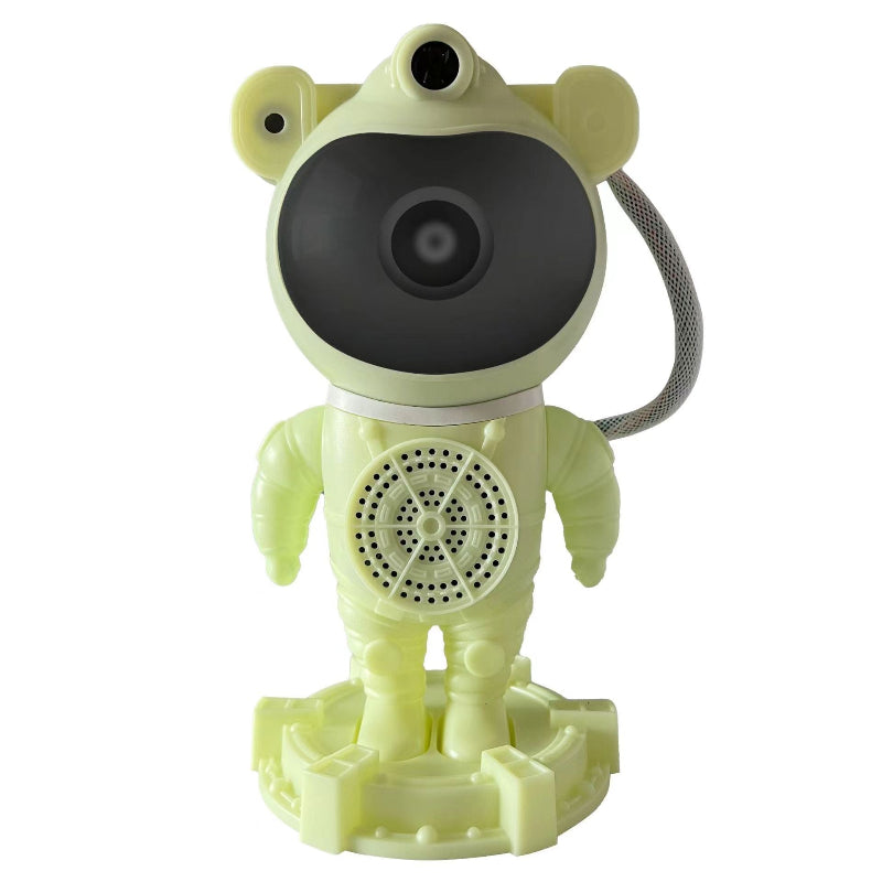 Green Astronaut Bluetooth Music White Noise Space Projector Lamp Creative Starry Sky Wireless Speaker Desktop Decoration