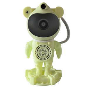 Green Astronaut Bluetooth Music White Noise Space Projector Lamp Creative Starry Sky Wireless Speaker Desktop Decoration