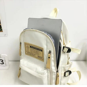 Red Stylish And Simple Backpack For High School College Students Trendy Women Casual Travel Daily Use