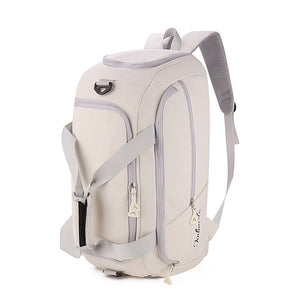 White Large Capacity Travel Backpack Multi Function Carry On Bag For Clothes Luggage Storage And Business Trips