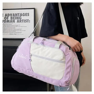 Pink Large Capacity Travel Backpack Multi Function Carry On Bag For Clothes Luggage Storage And Business Trips