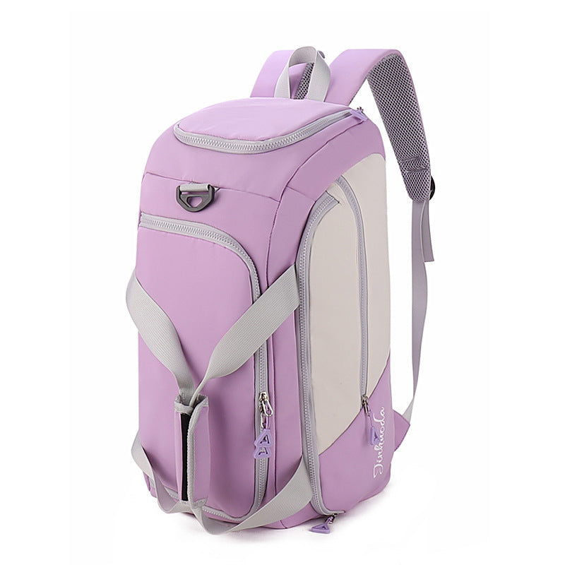 Purple Large Capacity Travel Backpack A Multi Function Carry On Bag For Clothes Luggage Storage And Business Trips